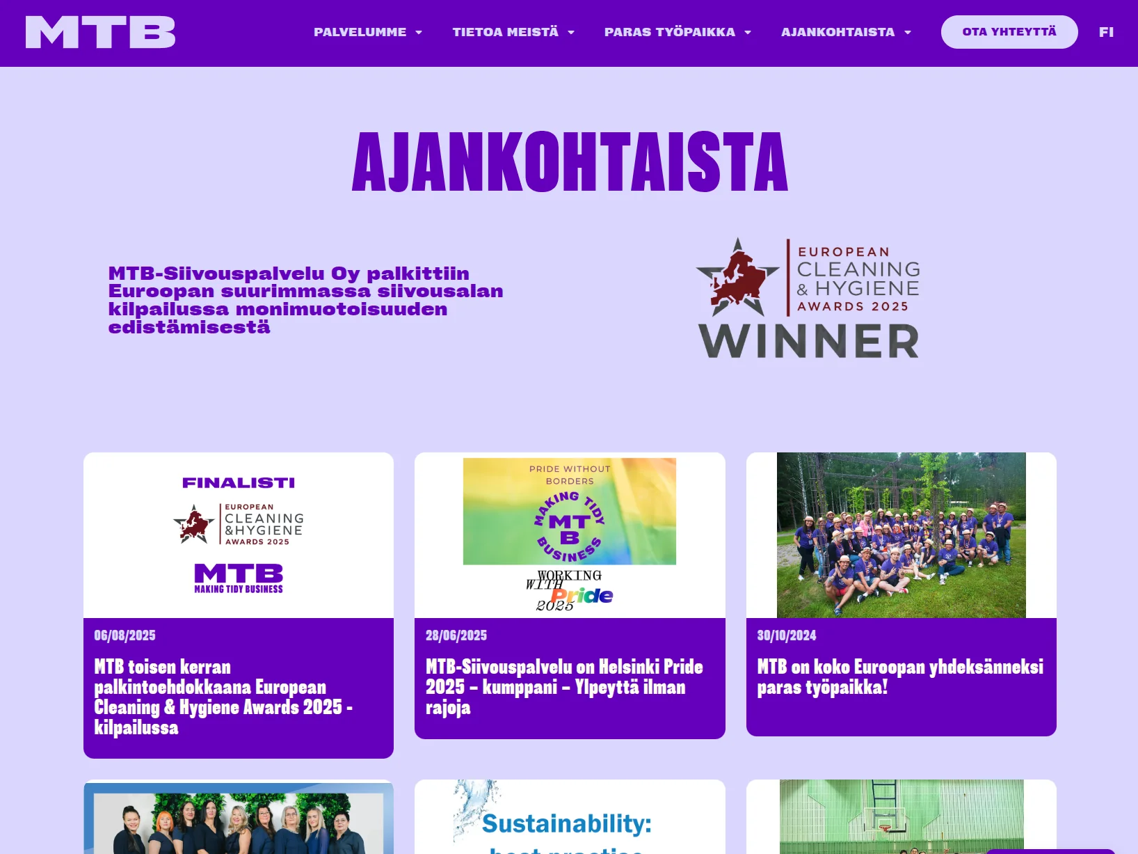 MTB-Siivouspalvelu design