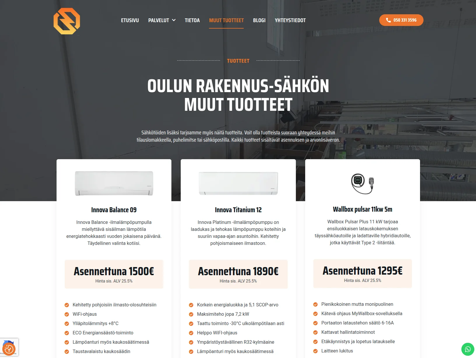 Oulun Rakennussähkö palvelut