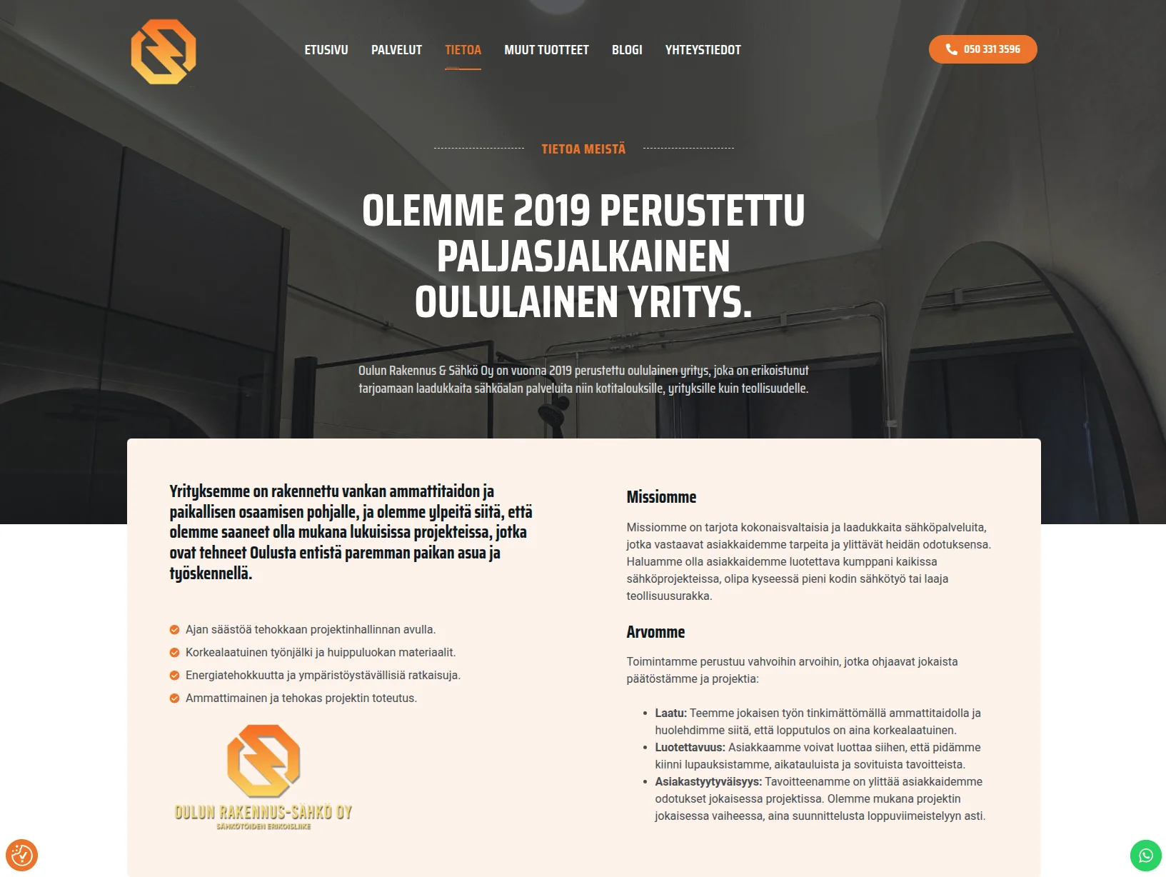Oulun Rakennussähkö design